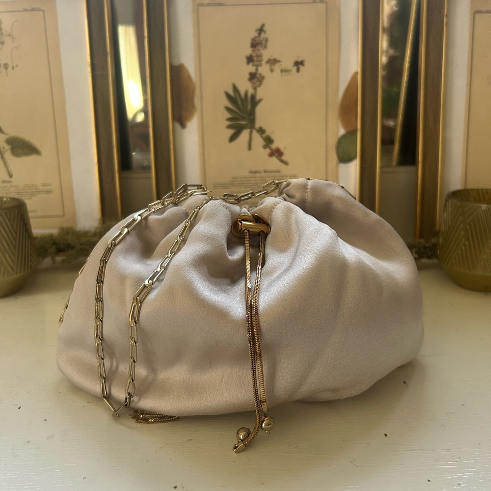 Rosantica Satin Pearl Evening Clutch
